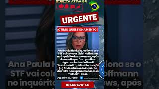 Ótimo Questionamento Ana Paula Henkel Cobra Stf Após Fala De Gleisi Hoffmann