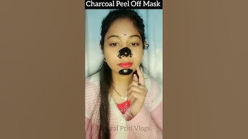 😱Charcoal Peel Off Mask Work ❎☑️#shorts