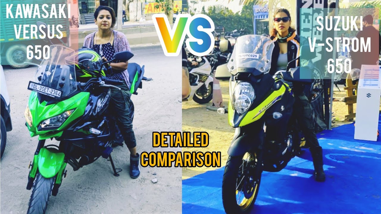 Kawasaki Versys 650 Vs Suzuki VStrom 650 Hindi Comparison Better