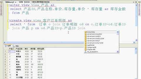 31 SQL Server 2008 视频教程  简单视图和复杂视图
