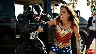 Unexpected Team Up💔 Spiderman and Big Boobs Lady Vs Joker &amp; Venom👽|@Ai-tales999 #ai #hulk 