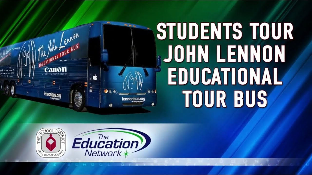Students Tour John Lennon Educational Tour Bus