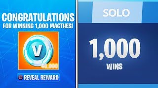 What Happens After 1,000 Wins In Fortnite Battle Royale New Fortnite 1,000 Wins Unlock
