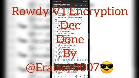 #ROWDY V1 ENC REMOVING BLOCKERS WITH LASM || TUTORIAL 24 || DEC BY @ERAISER0007 || @ERAISER