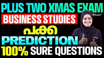 Plus Two Christmas Exam  Business studies | പക്ക Prediction 100% Sure question  | Eduport
