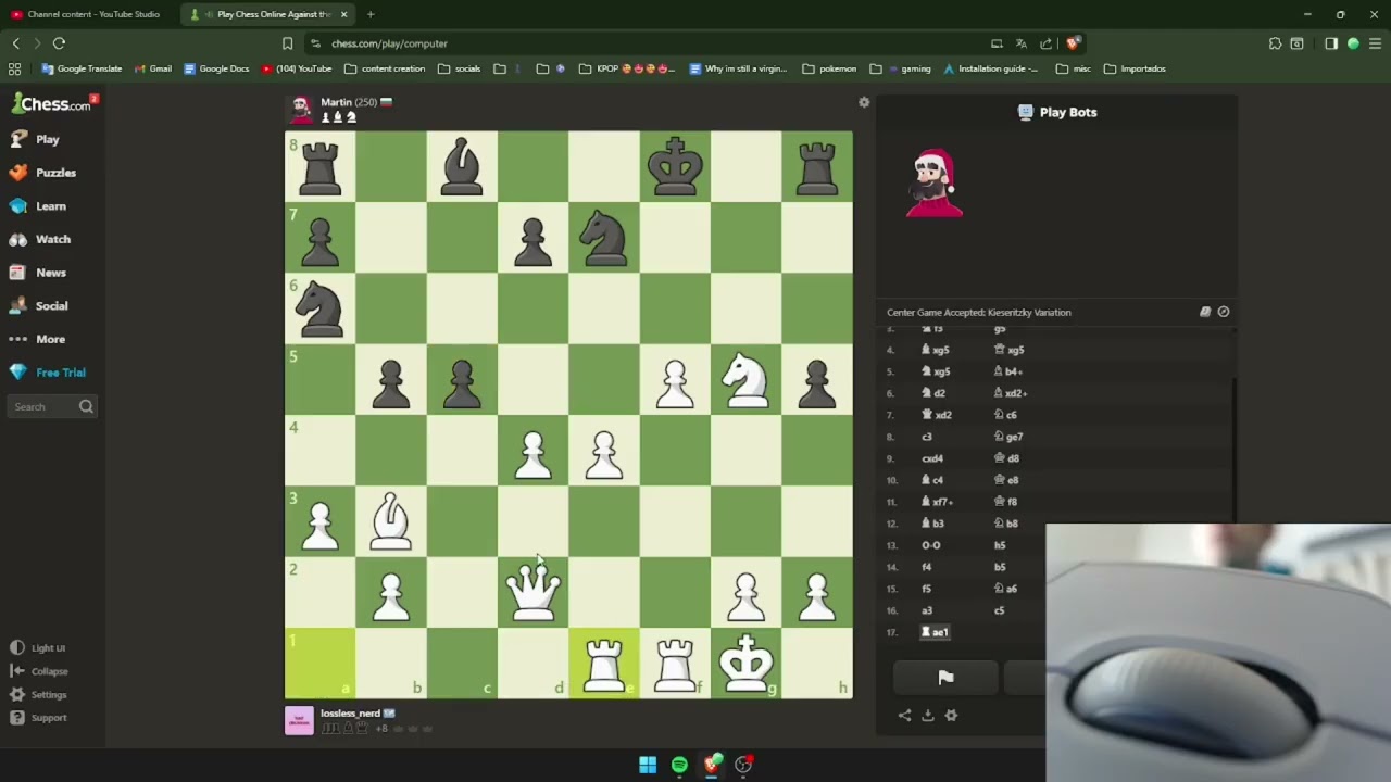 beating martin chess bot 