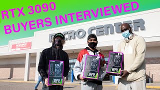RTX 3090 buyers interviewed at MicroCenter on launch day. Line formed 24+ hours prior to launch!