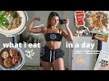 what I eat in a day (vegan) | healthy & delicious 🌿 booty workout!