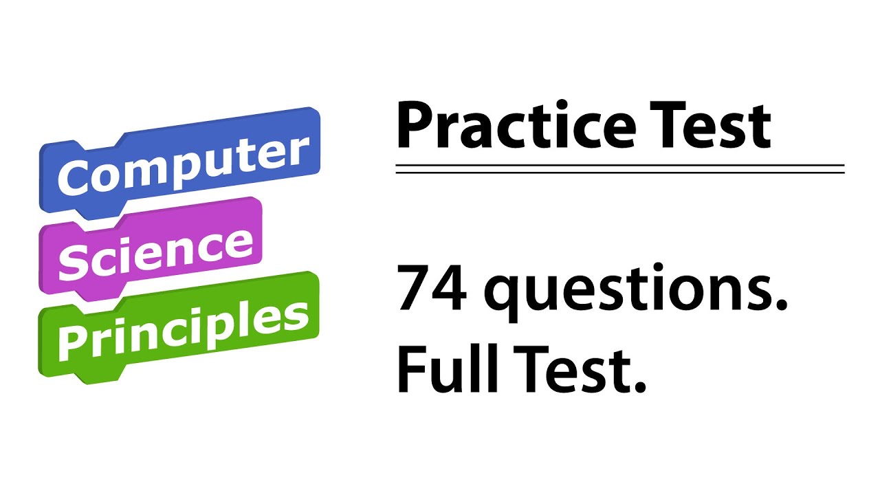 AP CSP Practice Test YouTube