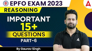 UPSC EPFO Exam 2023 | Important Seating Arrangement & Puzzles Part #6 | Reasoning By Gaurav Singh