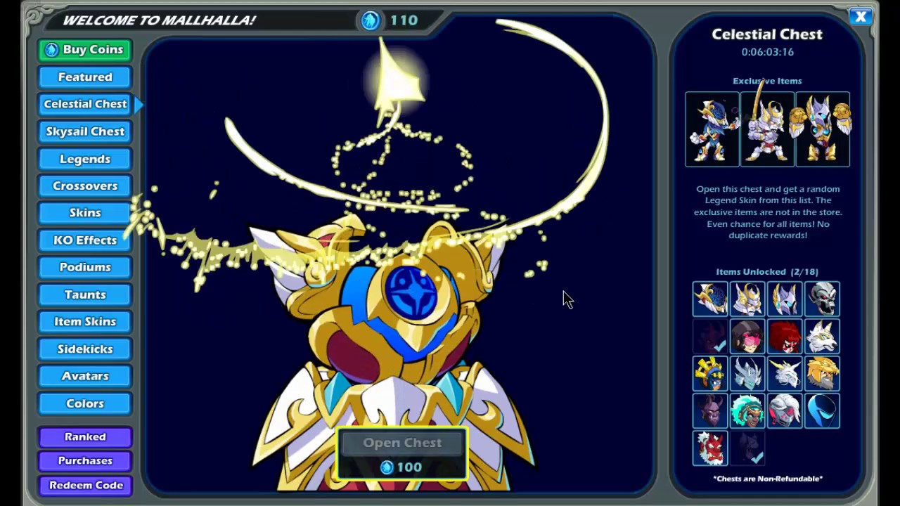 OPENING CELESTIAL CHESTS BRAWLHALLA YouTube