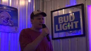 Jason Waters singing Rebel Yell by Billy Idol at The Rundown Bar in Parkersburg on April 27, 2024