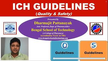 ICH GUIDELINES-Quality (Q) & Safety (S) By Dharmajit Pattanayak