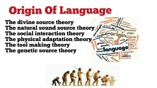 origin of language|what is origin of language