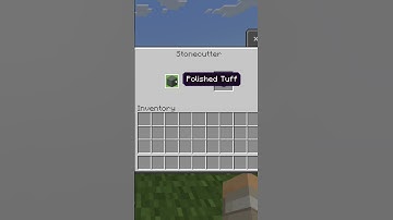 How to Make Tuff Brick Walls With a Stone Cutter in Minecraft #Shorts