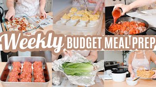 EASY BUDGET FRIENDLY WEEKLY MEAL PREP RECIPES LARGE FAMILY MEALS WHATS FOR DINNER FREEZER MEALS