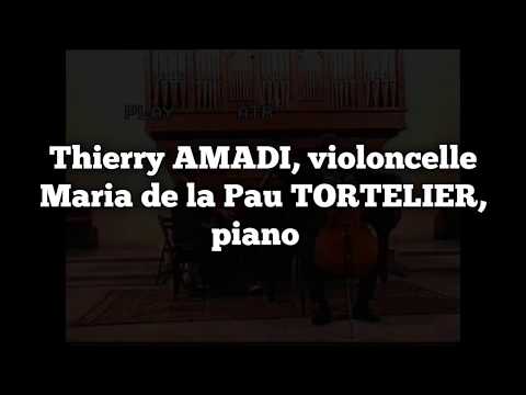 Thierry AMADI et Maria Pau TORTELIER Schumann Debussy Beethoven