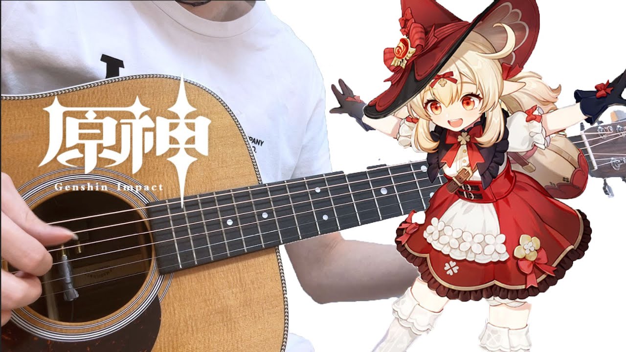 Genshin Impact - Let's Go, Crimson Knight! Fingerstyle Guitar Cover