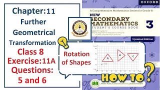 Exercise 11A Question 5, 6 – (Geometry)  Complete solution – APS Math Class 8.