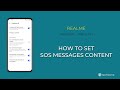 How to set sos messages content  realme android 11  realme ui 2