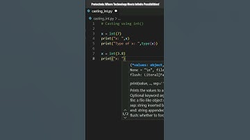 Python - Type casting using int()