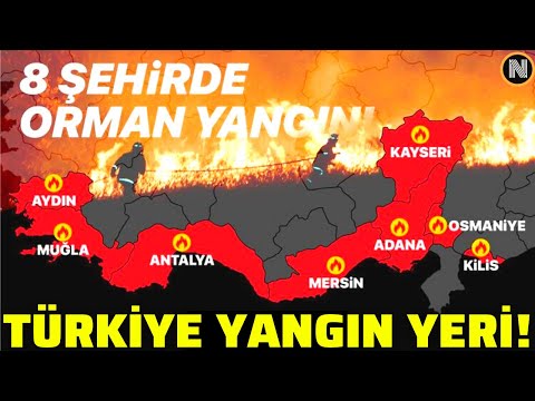 Türkiye Yanıyor !! Türkiye'de Yangın NEDENİ ile 4 Kişi Hayatını Kaybetti !! (Yangın Görüntüleri)