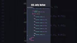 CSS Jelly Button Animation using HTML CSS | Complete Web Designing Course #shorts