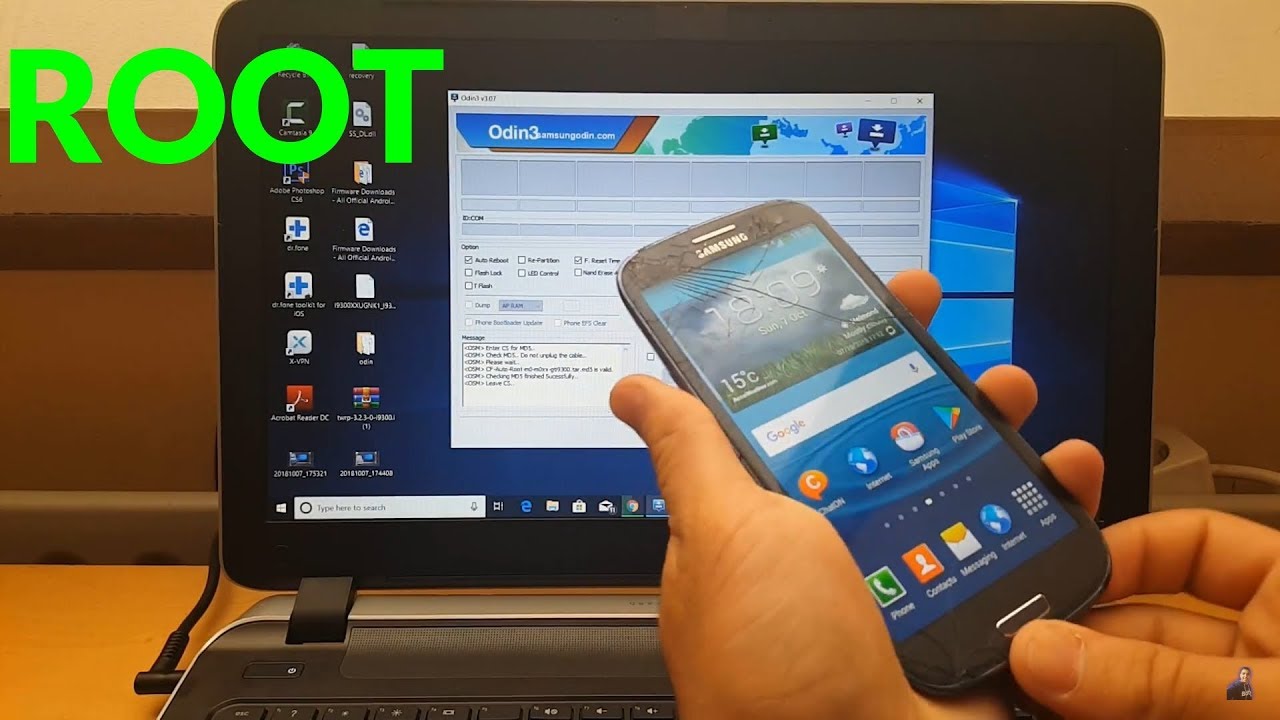 How to root Samsung galaxy s3 GT-i9300 with computer   links - YouTube