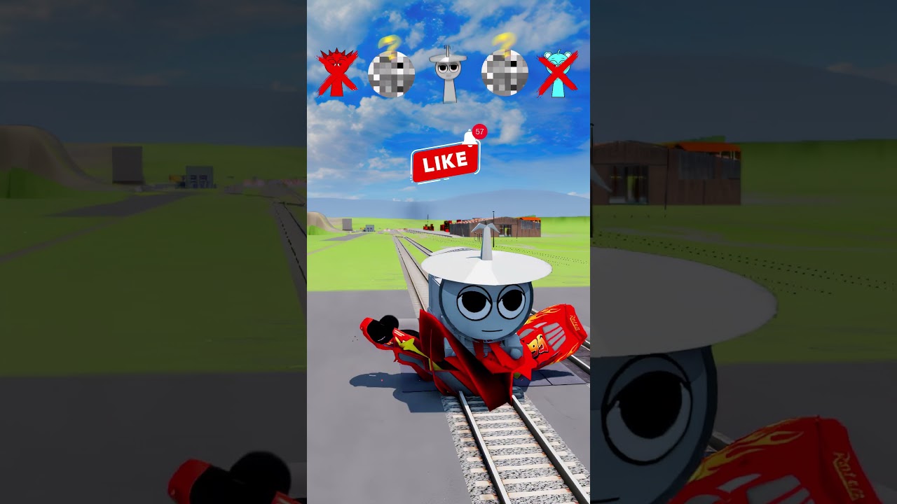 😱 Epic Battle: Cringe McQueen Cars VS Sprunki Trains – Ultimate Destruction Showdown! - BeamNG.drive