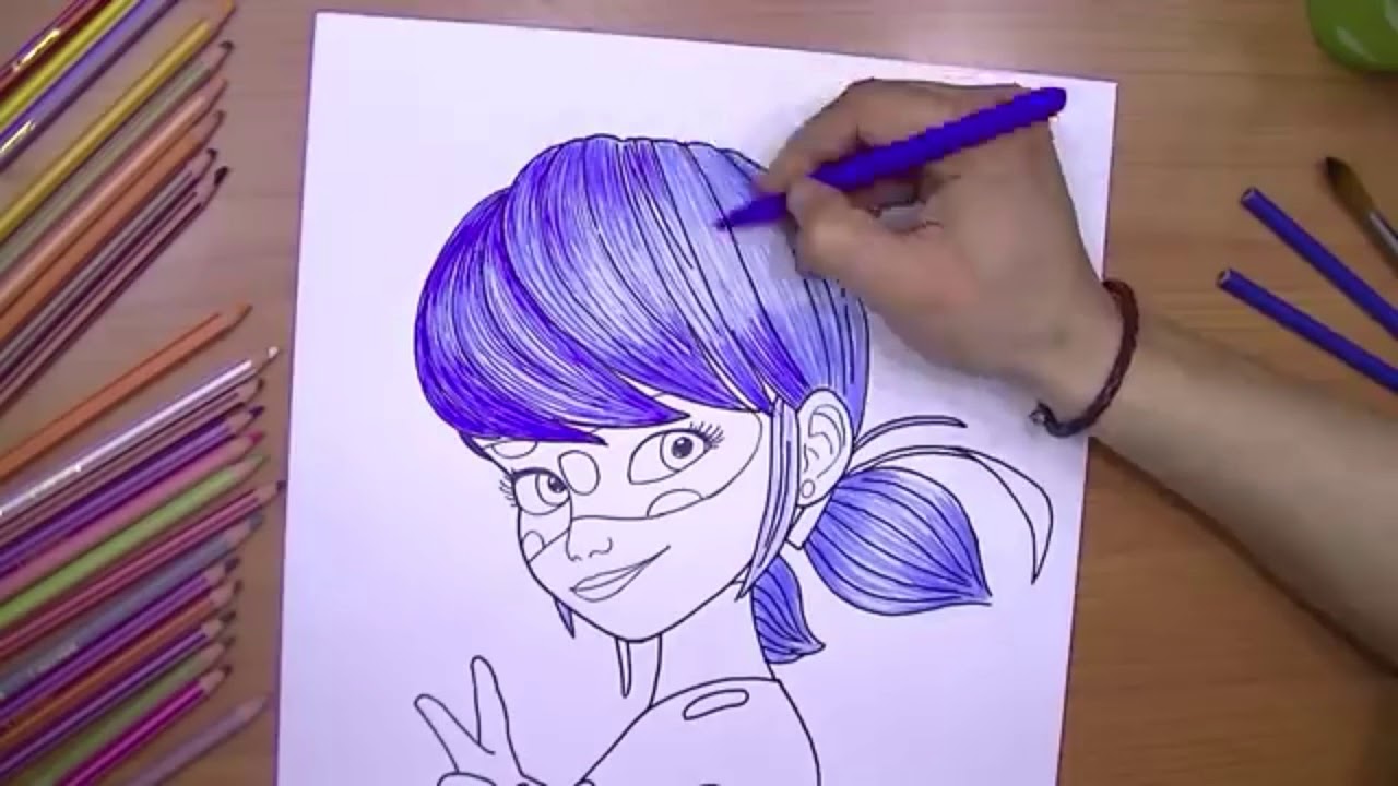 How to draw ladybug Miraculous drawing - YouTube