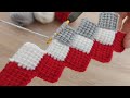 Super Easy Tunisian Knitting Model ✔✔ Çok Kolay Çok Gösterişli Tunus İşi Örgü Modeli Yapımı