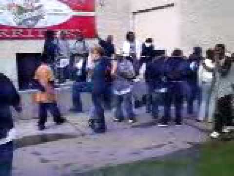 White Kids Dancing At School With A Bunch Of Black People