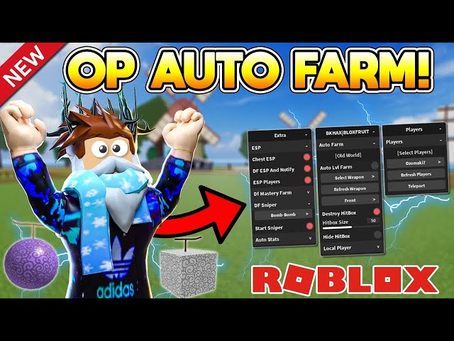 Blox Fruit,Auto Farm,Free Admin Command,Auto Click,, Roblox, Tutorial, BluePhoenix