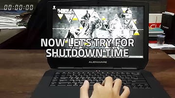 Alienware 15 2015 Boot & Shutdown Time (HDD 7200rpm)