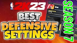 THE BEST DEFENSIVE SETTINGS IN NBA 2K23 MyTEAM (UPDATED) SEASON 7