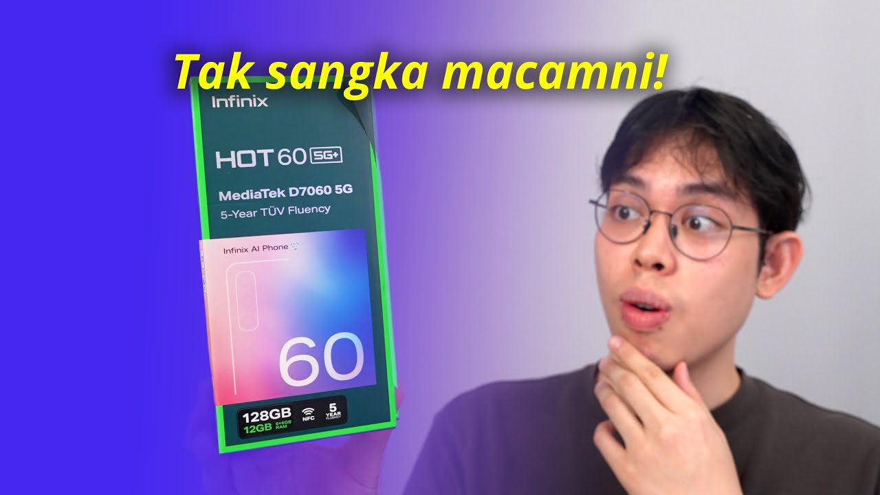 Fon bajet Infinix dah jadi macamni! 😆  - Unboxing Infinix HOT 60 5G