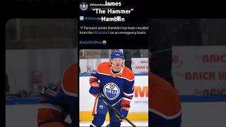 Edmonton Oilers Re-Call James Hamblin On Emergency Basis