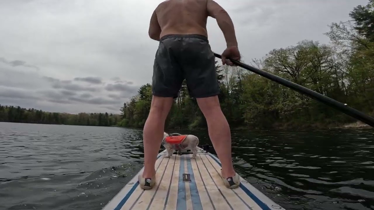 Paddleboarding at Pinehurst Lake