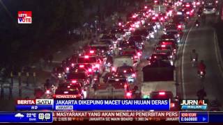 Jakarta Macet Usai Hujan Deras