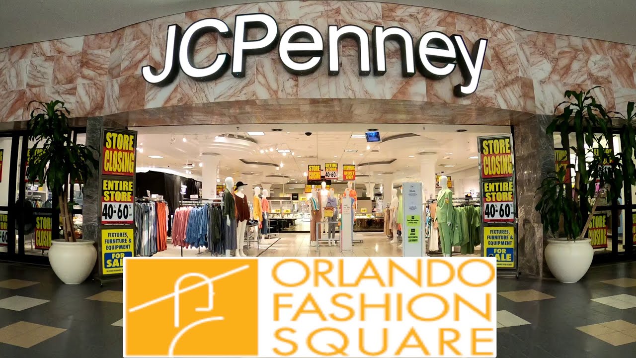 Walking around JCPenney at the Orlando Fashion Square mall in Florida