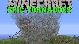 Minecraft: EPIC TORNADO MOD (TIDAL WAVES, FLYING MOBS, AND TORNADOES) Mod Showcase(The Weather and Tornadoes Mod adds MASSIVE EPIC storms into Minecraft! Enjoy the video? Help me out and share it with your friends! Like my Facebook!, 2014-01-07T04:19:07.000Z)