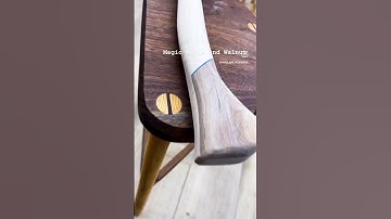 Tiger Maple Axe Handle with Walnut Inlay
