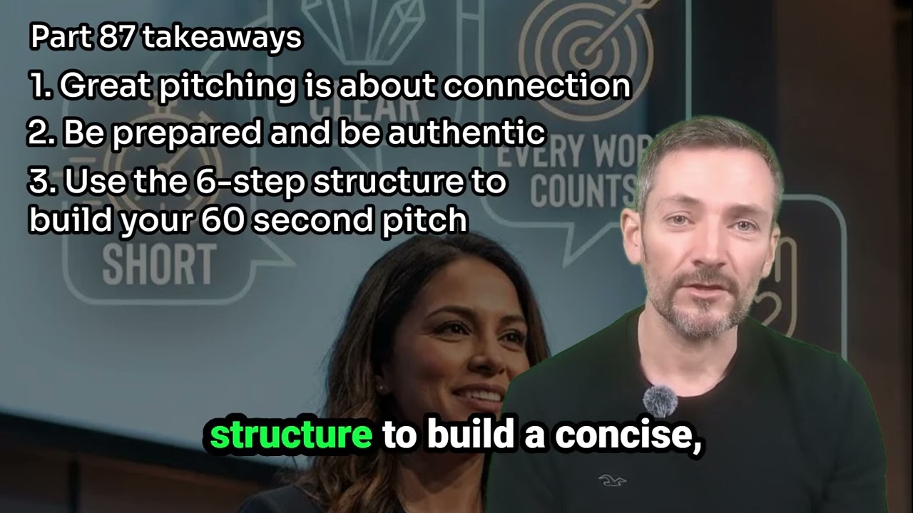 100 Day Startup Challenge - Insights from Day 87 - Creating a Great 60 Second Pitch