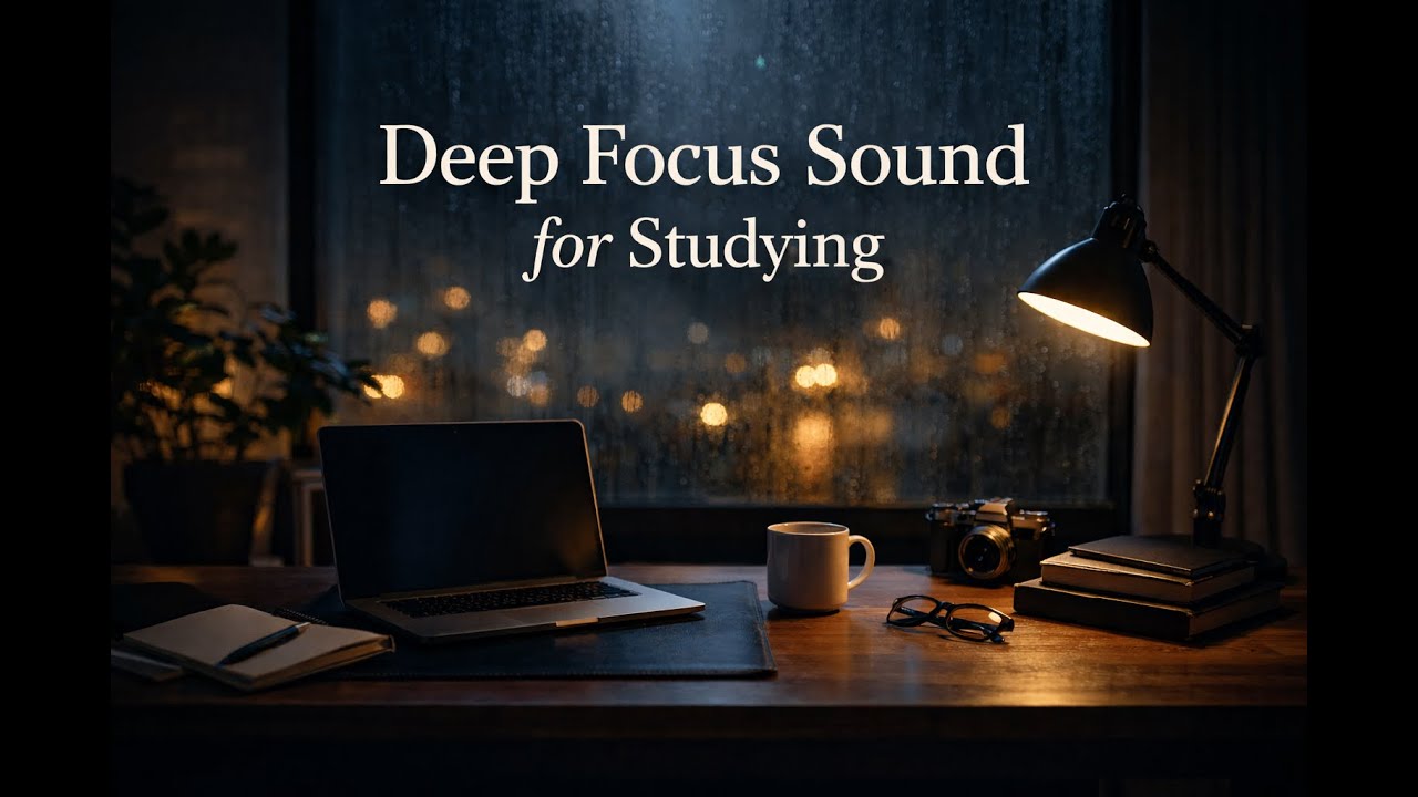 Night Rain Sounds for Deep Focus | Study & Work