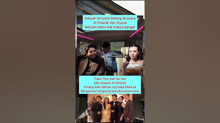 Aal maksa banget dateng keacara Al Ghazali #aaliyah #thariqhalilintar