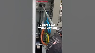 25mm swa cable terminated in 4 pole 100a isolation switch
