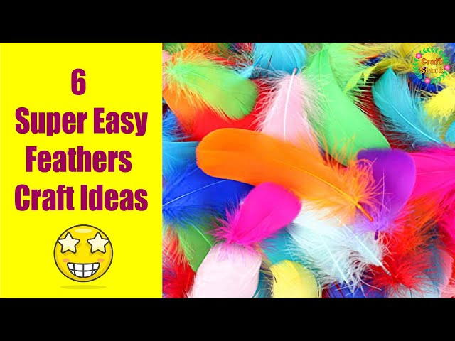 Kids Crafting Feathers