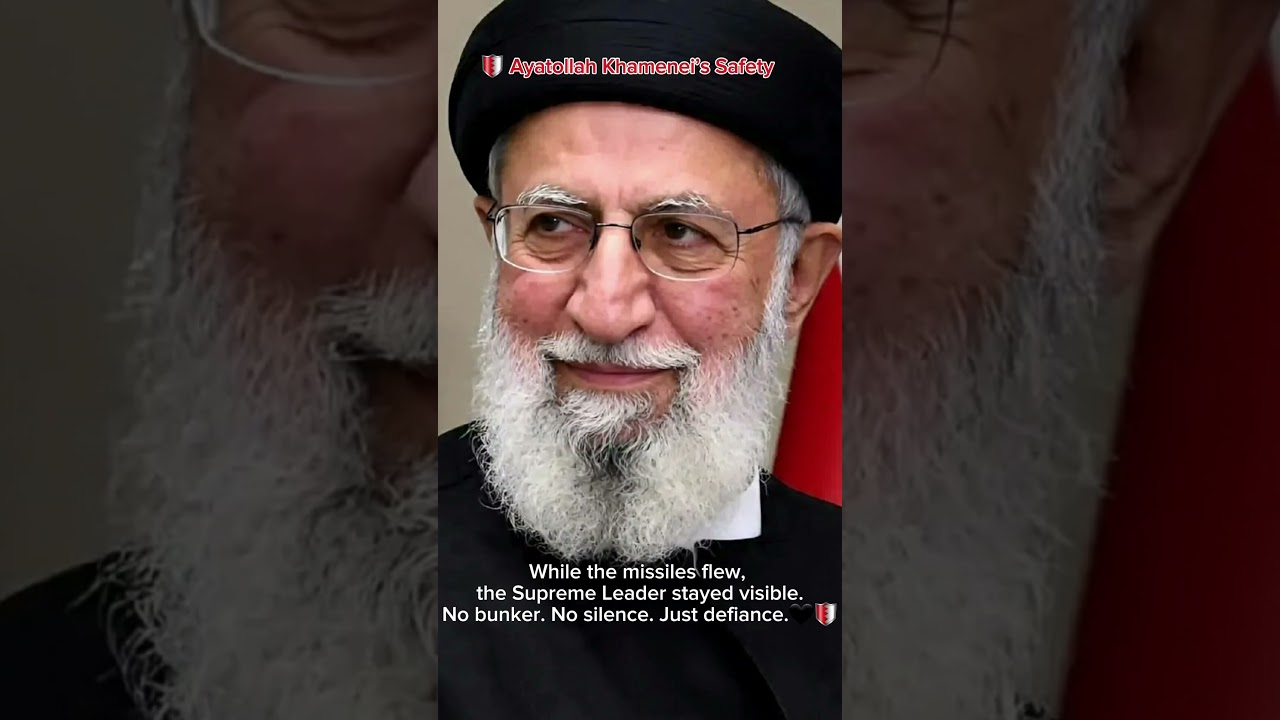 Ayatollah Khamenei No Bunker Just Defiance 