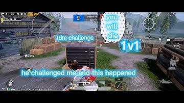A random pro player challenged me and this happened...pubg 1v1 tdm🥵