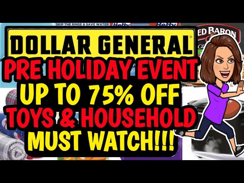 🔥50%-75% OFF!🔥2 HOT SALES!🔥DOLLAR GENERAL COUPONING THIS WEEK 11/3-11/5🔥BLACK FRIDAY SALES🔥